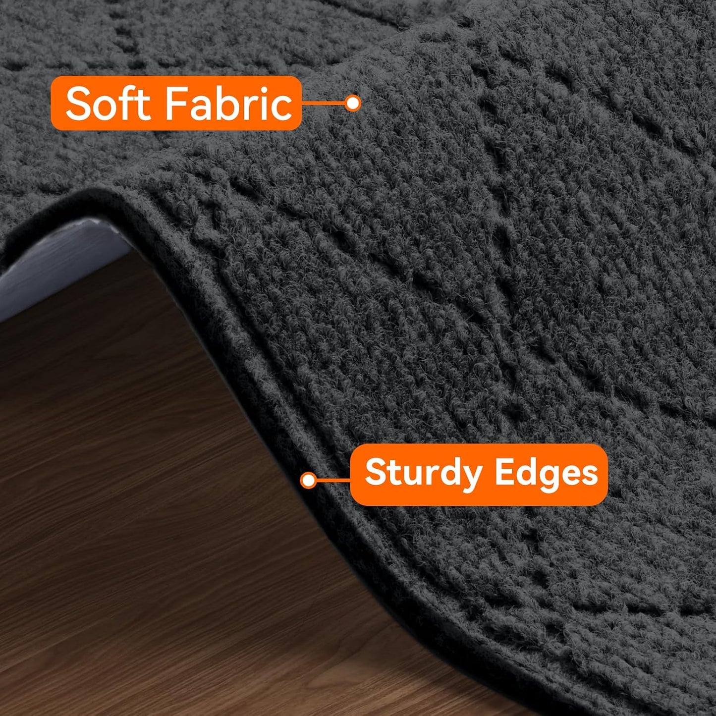 Stair Treads for Wooden Steps 15 PCS - 8’’ x 30’’, Non Slip Stair Runner, Machine Washable Stair Rugs Strips for Kids Pets and Elderly, Indoor Carpet for Stairs (Grey)