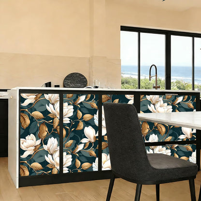 Peel and Stick Wallpaper, Soft Wildflower Botanical Contact Paper, PVC Vinyl Removable Wall Covering, Waterproof Easy-Clean, No Residue Renter Friendly, Neutral Decor, 39.4x17.3 in (Flowers2)