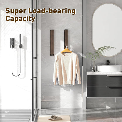 Clothes Drying Rack, Laundry Room Wall Mounted Retractable Clothes Hanger Drying Rack, Laundry Clothing Drying Rack Folding Indoor or Outdoor, Easy Installation Aluminium Dryer, 1pcs(White)