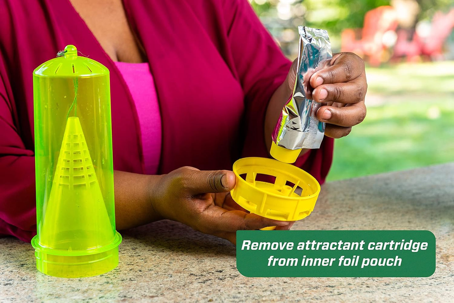 RESCUE! Yellowjacket Attractant Reusable Yellowjacket Traps – 4 Week Supply | insect-repellants