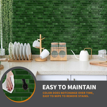 Yipscazo 10 Sheets Peel and Stick Backsplash for Kitchen Wall, 12''x12'' Waterproof Stick on Backsplash Smart Tiles for Bathroom,Removable Backsplash Wall Tiles in Gray White