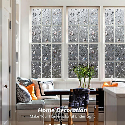 Kromapolis Blackout Window Privacy Film Total Light Blocking Room Darkening Window Covering, Removable Static Cling Frosted Glass Tint, Non-Adhesive, Black 17.5'' x 78.7''