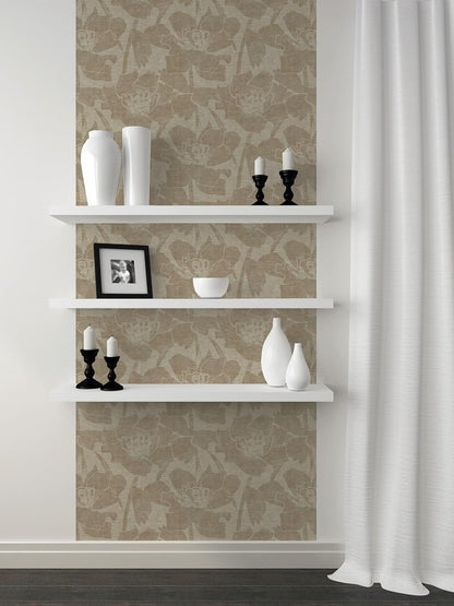 Peel and Stick Wallpaper Roll 17.5 x 216 Whispering Tales Design in Vinyl Sticker Paper for Accent Panels, Bedroom, Kitchen, Office or Shelf Liner