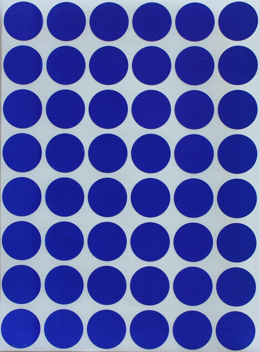 Royal Green Dot Sticker 11/16" Inch (17mm) Colored Labels in Purple - 2400 Pack - Colors B