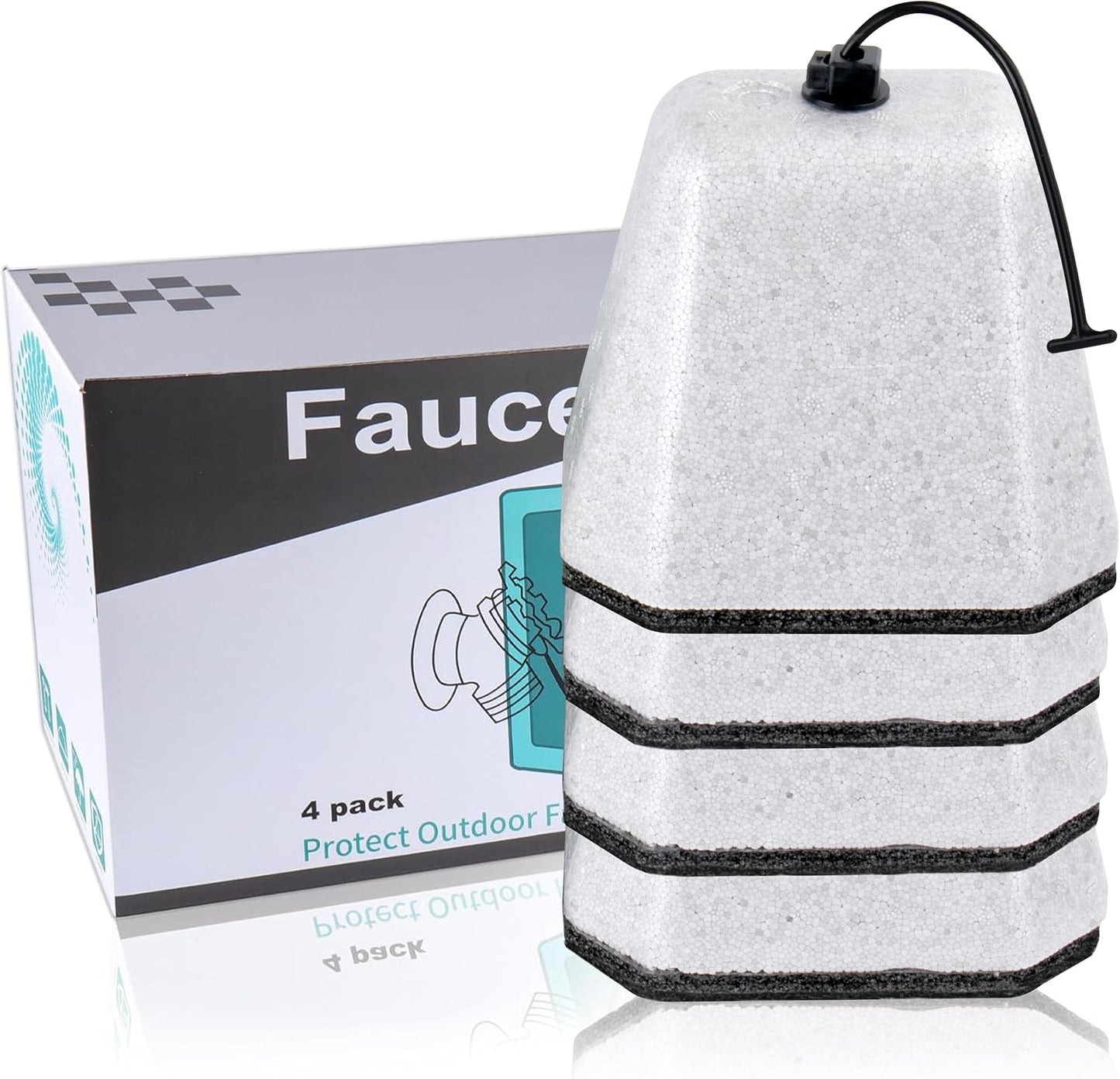 Outdoor Faucet Covers for Winter Freeze Protection, Foam Spigot Covers Winter Insulated for Outside,Hose Bib Cover for Winter (2 Pack)