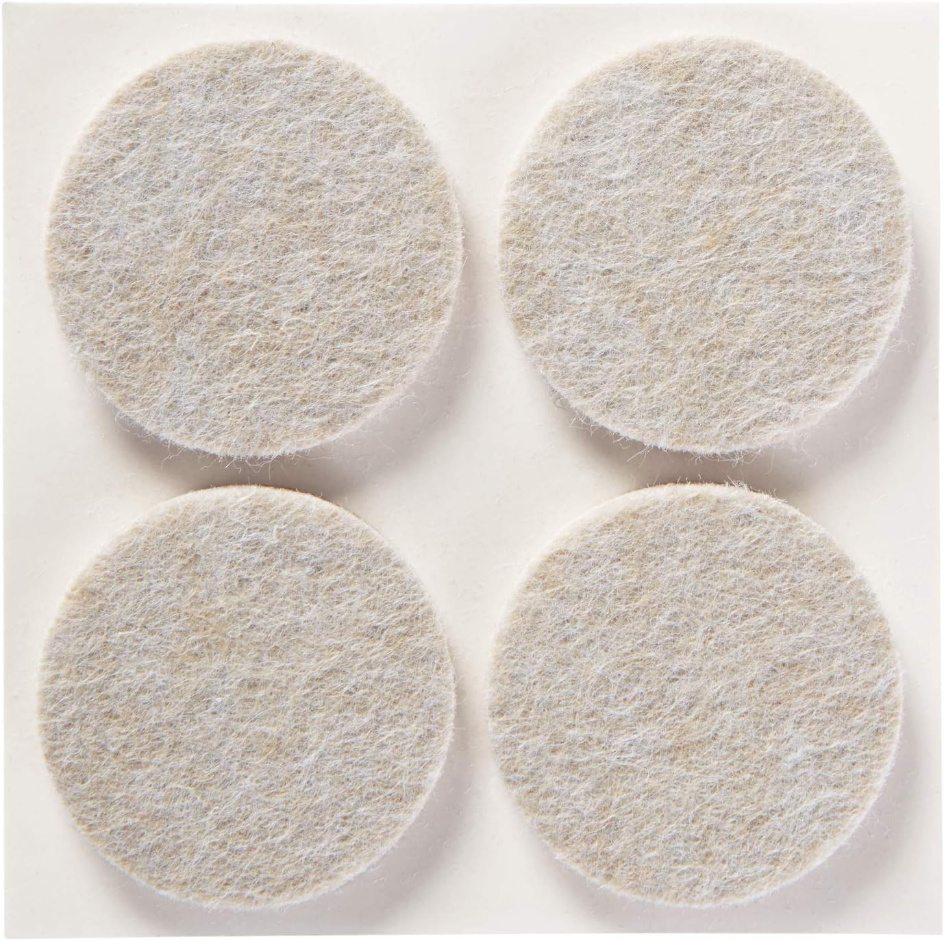 Scotch Felt Pads 12 PCS Beige, Felt Furniture Pads for Protecting Hardwood Floors, 1.5" inch Round, Easy-to-apply, Self-Stick design, Reliable protection from nicks, dents and scratches (SP803-NA)