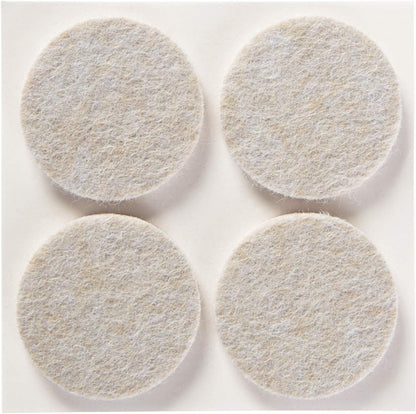 Scotch Felt Pads 12 PCS Beige, Felt Furniture Pads for Protecting Hardwood Floors, 1.5" inch Round, Easy-to-apply, Self-Stick design, Reliable protection from nicks, dents and scratches (SP803-NA)