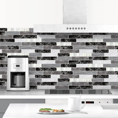 WENMER Kitchen Peel and Stick Backsplash Wallpaper, Waterproof Bathroom Wall Paper, Self Adhesive Removable Wallpaper for Kitchen Backsplash, Tile Contact Paper for Countertop, 17.7"x 118"
