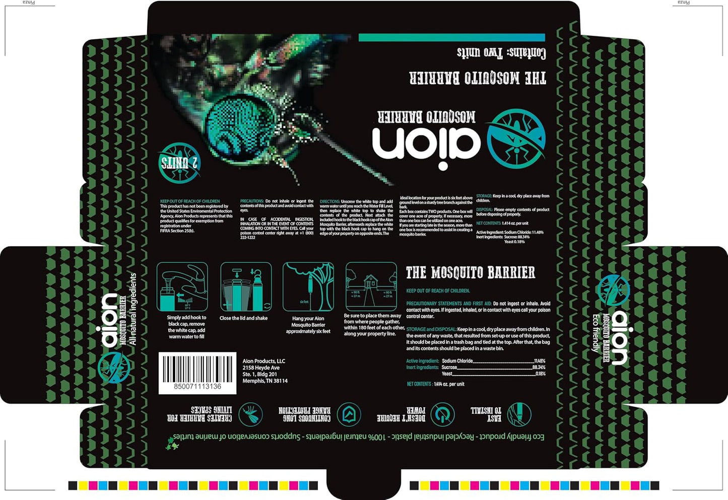 Aion Outdoor Mosquito Barrier 4 Pack