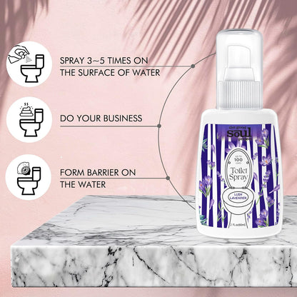 THE GOOD SOUL PROJECT Toilet Spray for Poop, Fresh Citrus, Bathroom Spray Odor Eliminator, 2Fl Oz 2 Pack