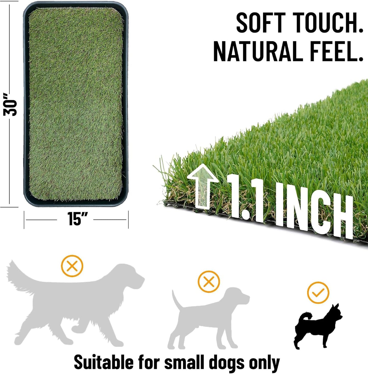 Ottomanson Indoor/Outdoor Boot Tray Non-Slip Rubber 16" x 32" Modern Entryway Mat for Entryway, Patio, Backyard, Garage, 16" x 32", Black