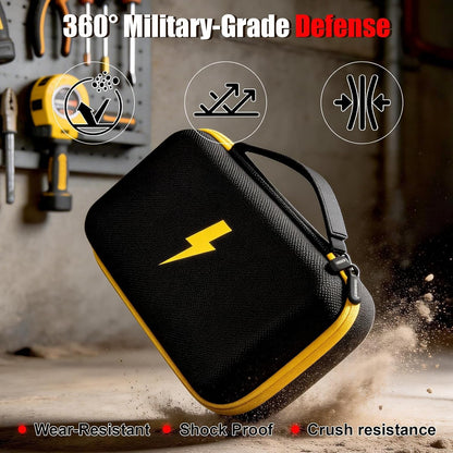 Comecase Hard Carrying Case for Fluke 87-V/ 88V/ 15B+/ 17B+ and More Digital Multimeter, Protective Travel Storage Bag - Black