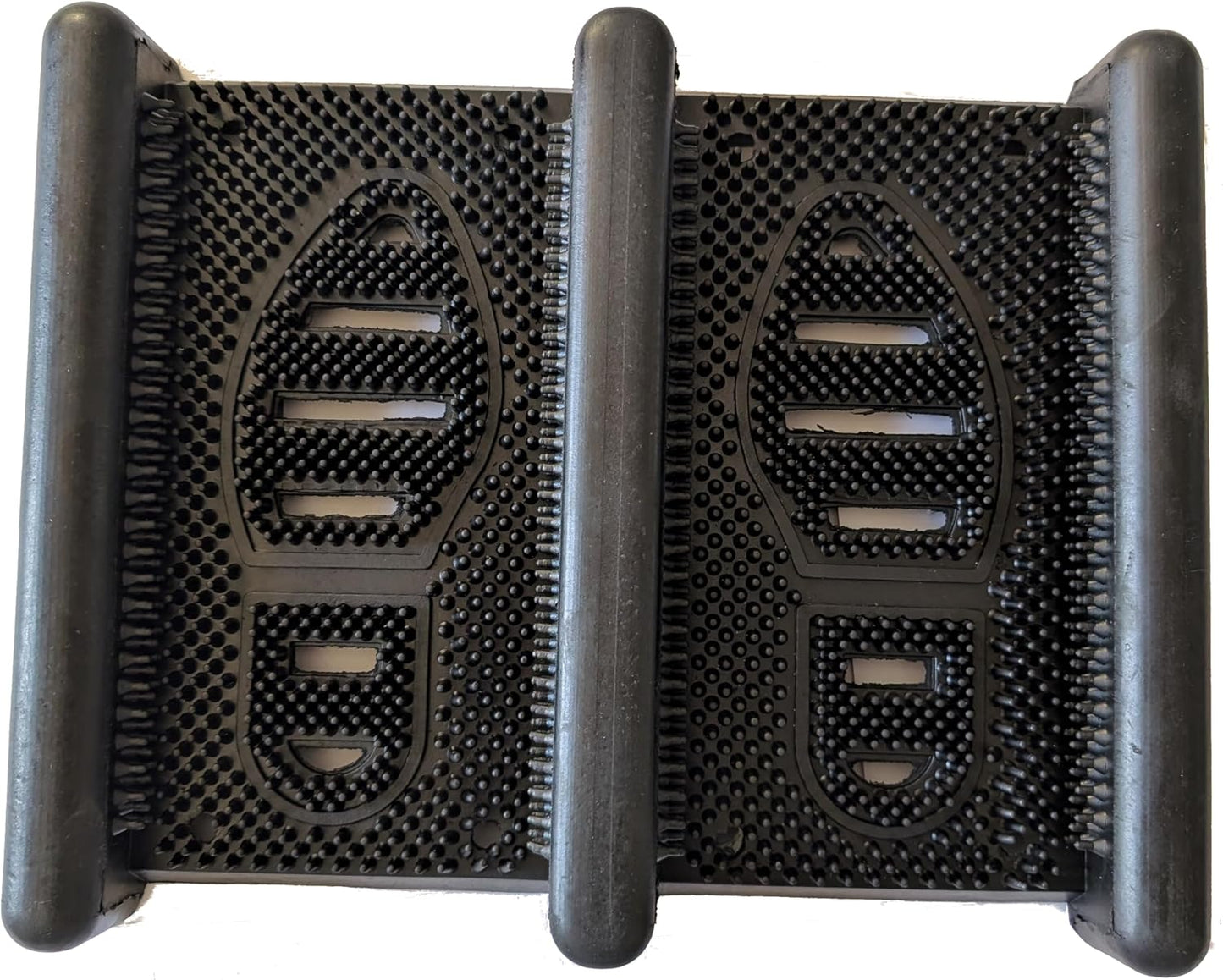 HomeRoots 13" X 16" Black Outdoor Rubber Boot Scraper