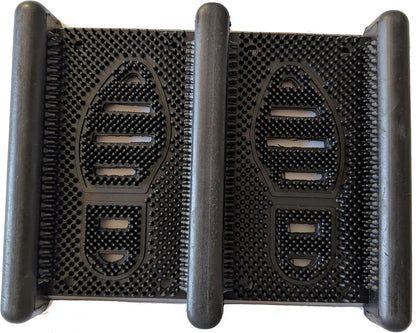 HomeRoots 13" X 16" Black Outdoor Rubber Boot Scraper