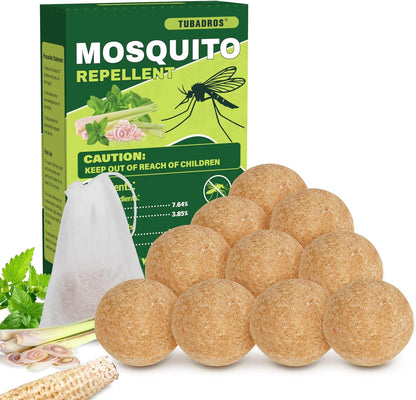 Mosquito Repellent Outdoor, Natural Peppermint Oil to Repel Mosquito, Mosquito Repellent for Indoor Use, for Yard, Garden, Long Lasting Keep Mosquito Away for Camping, Travel, Hiking, Fishing-10Pack