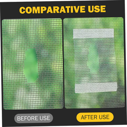 2PCS Screen Tape Mesh Repair, Self-Adhesive Window Screen Repair Tape Patch Kit, Breathable Mesh for Home (3inchx16.4ft)