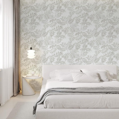 Neutral Leaf Peel and Stick Wallpaper Boho Contact Paper for Cabinets and Drawers Modern Removable Self Adhesive Wallpaper for Bedroom Bathroom Waterproof Contact Paper Beige 78.7inL 17.3inW