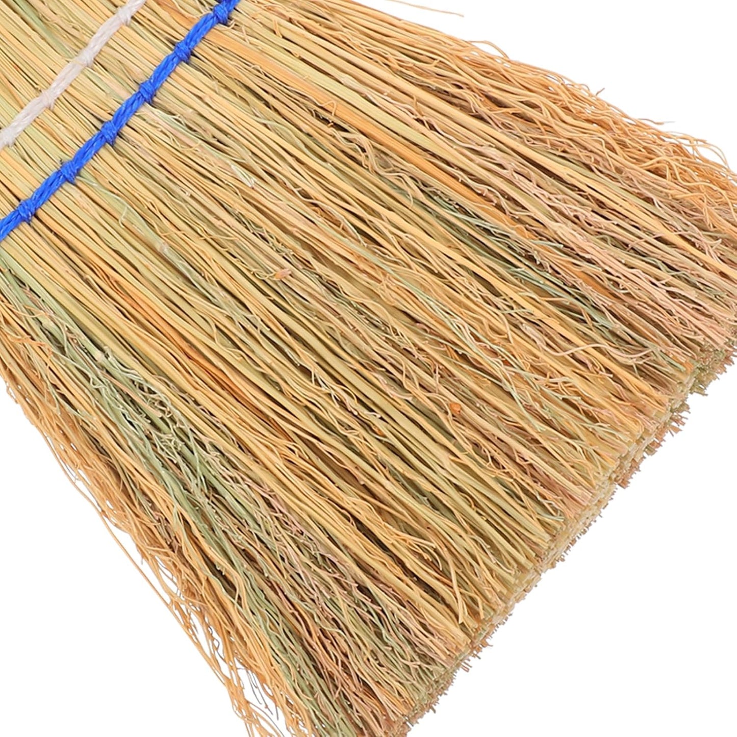 Outdoor Heavy Duty Patio Broom with Hanging Loop, Handheld Leaf and Garage Sweeping Brush for Courtyard and Concrete Cleaning
