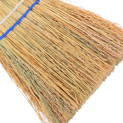 Outdoor Heavy Duty Patio Broom with Hanging Loop, Handheld Leaf and Garage Sweeping Brush for Courtyard and Concrete Cleaning