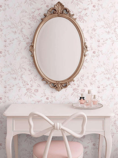 Ismoon Peel and Stick Wallpaper Floral Vintage Stick on Wall Paper Beige French Textured Contact Paper for Cabinet Removable Self Adhesive Wallpaper Vinyl Roll Shelf Deco, 17.3x78.7in