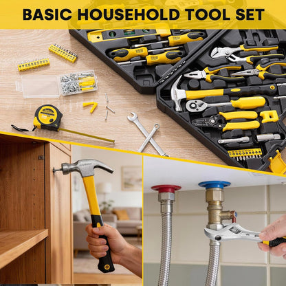 Enventor Tool Set, 231 Piece Home Tool Kit with Toolbox, Combination Wrench and Hand Tools for Home Repairs, Auto Maintenance, DIY & General Use, Household Repair Tools for Men & Women