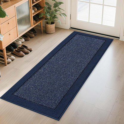 BEQHAUSE Indoor Door Mat 20" x 32", Dirt Trapper Door Mats Non-Slip Entryway Rugs Washable, Resist Dirt Absorbent Welcome Mat, Low Profile Floor Mats for Front Back Door and Entryway, Taupe
