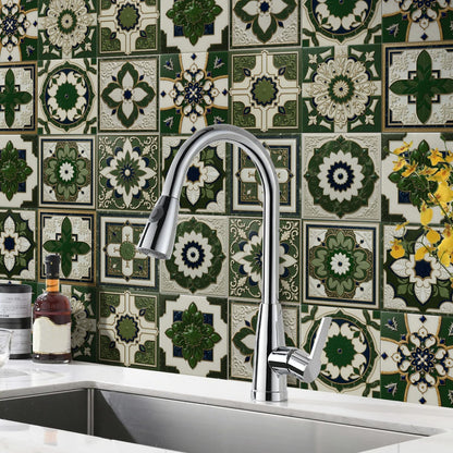 Peel and Stick Backsplash Tile Sticker for Kitchen and Bathroom Walls - 24 Removable 5.9"x5.9" Tiles, Waterproof