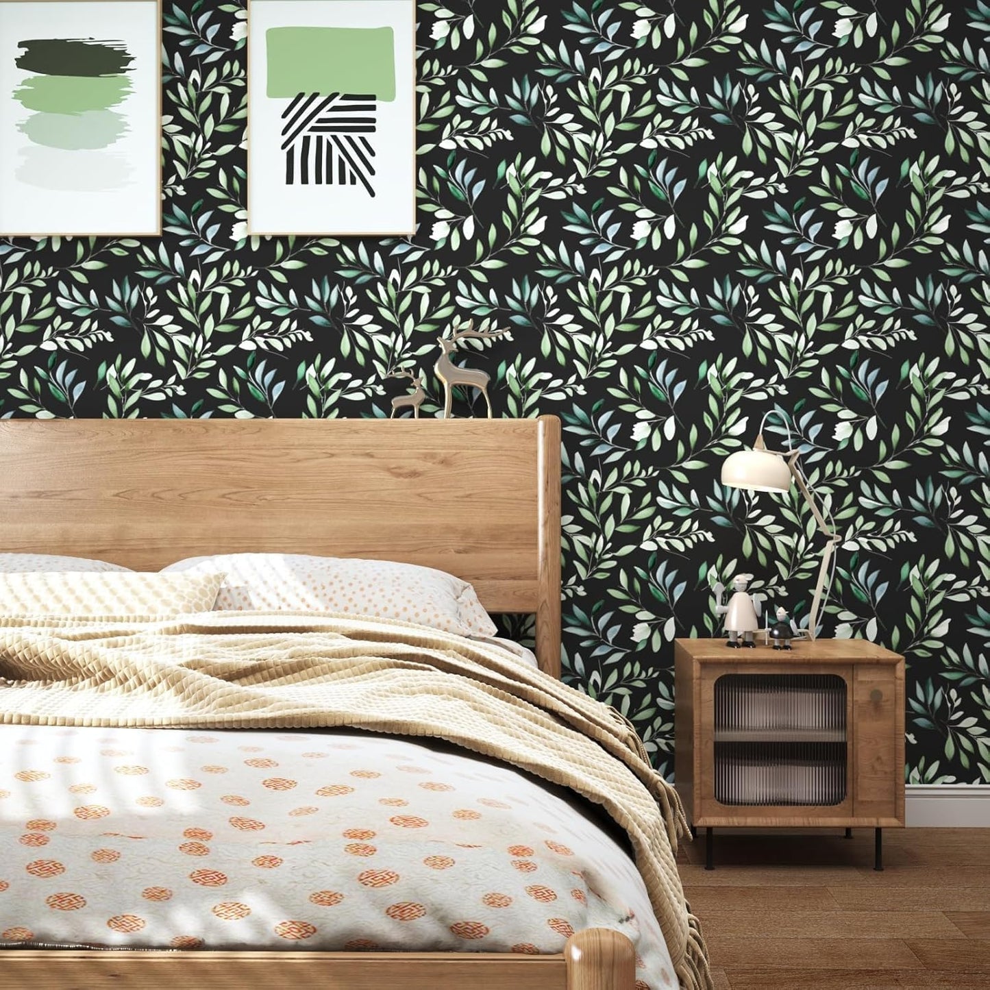 Danodoi Yellow Floral Wallpaper Peel and Stick Vinyl Wallpaper Stick and Peel Colorful Contact Paper for Cabinets Waterproof Self Adhesive Wall Paper for Kitchen Countertop Wall 17.5" x 118"