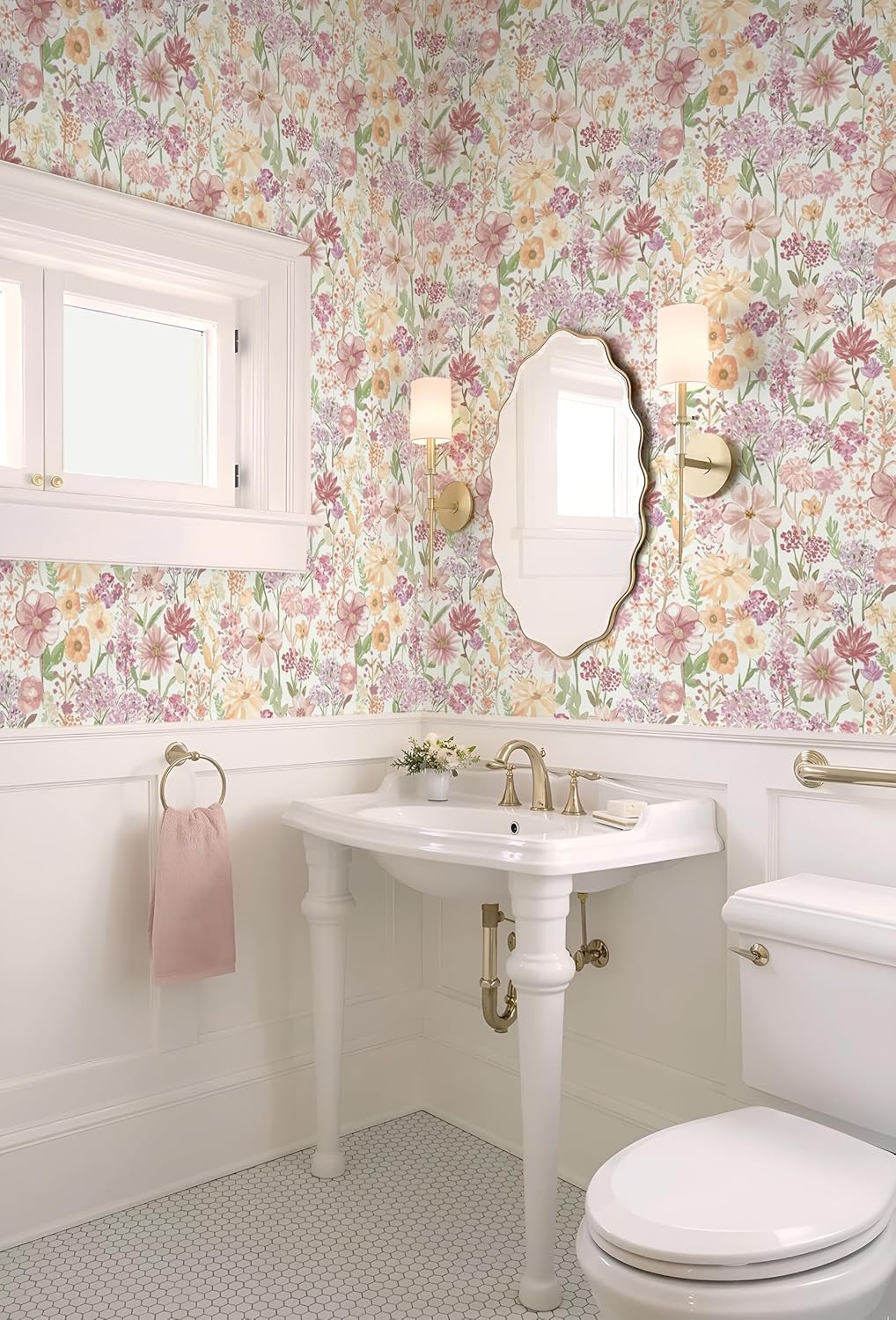 Heroad Boho Peel and Stick Wallpaper Beige Renter Friendly Wall Paper Peel and Stick Modern Contact Paper Neutral Geometric Wallpaper for Bedroom Bathroom Cabinets Decor Vinyl Waterproof 17.3"x78.7"