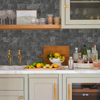 Vamos Tile 100-Piece Glossy Dolomite White Peel and Stick Backsplash Tile,3''x6'' PVC Subway Tile with White Grout, Stick on Backsplash for Kitchen/Bathroom/Fireplace