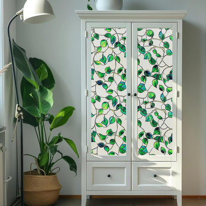 SOMWISE Frosted Glass Window Film, Heat Insulation, UV Block, Anti-Glare, One Way Privacy Tint, Static Cling for Home Bathroom Door, Renter Friendly, Day & Night Privacy