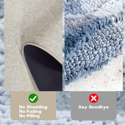 Yancorp 16"x26" Ultra Thin Bathroom Rugs,Low Profile Bath Rug,Rubber mat,Fit Under Door,Non Slip,Machine Washable Shower Rug,Dark Grey