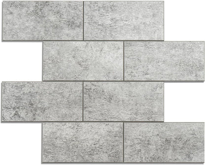 Havenly Peel and Stick Backsplash Tile for Kitchen & Bathroom Walls (White, 10 Tiles - 9.7 sq. ft. (0.9 m²))