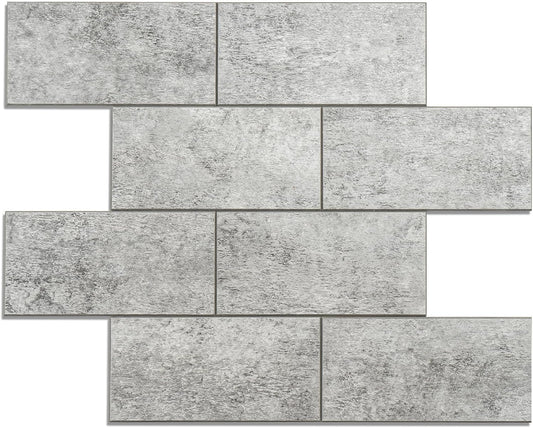 Havenly Peel and Stick Backsplash Tile for Kitchen & Bathroom Walls (White, 10 Tiles - 9.7 sq. ft. (0.9 m²))