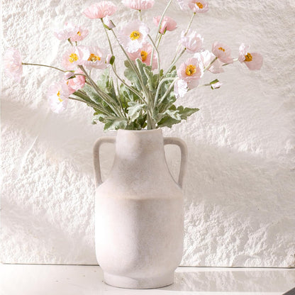 Ceramic Vase Set of 3, Modern Decorative Vases for Home Decor, Small Flower Pottery Vase Sets, Boho Farmhouse Rustic Vases for Living Room, Kitchen, Bedroom, Bathroom, Shelf, Table