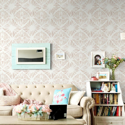 Boho Wallpaper Neutral Peel and Stick Wallpaper 78.7"x17.3" Geometric Wall Paper Beige and White Contact Paper Textured Removable Vinyl Waterproof for Bedroom Farmhouse Kitchen Bathroom