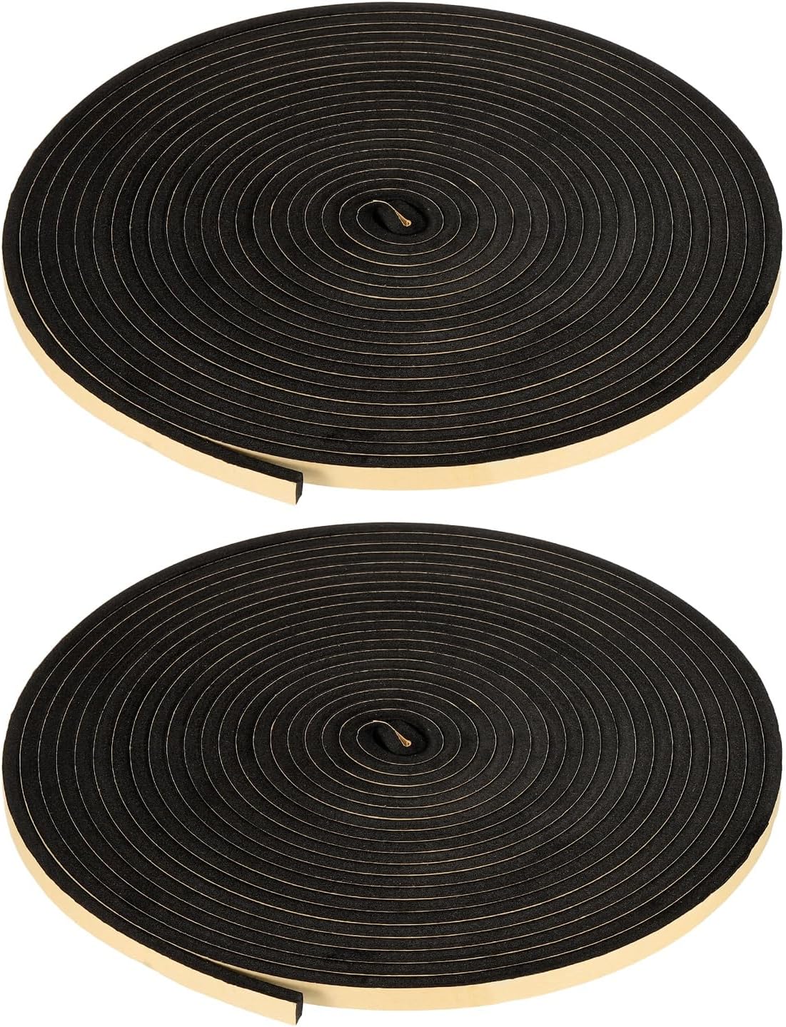 PATIKIL Foam Insulation Tape, 1-1/2" W x 1/8" t x 32.8FT Self Adhesive Weather Stripping Door Seal Strip for Door Window Air Conditioning, Black - Colors B