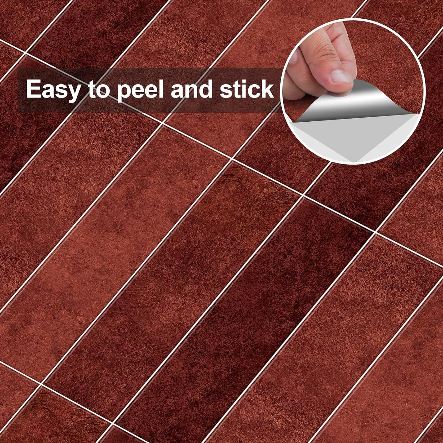Alwayspon 10 Sheets 12x12inch Beige 3D Vinyl Backsplash Tiles, Self-Adhesive Peel and Stick Wall Tile Stickers Stick on Subway Tiles for Kitchen Bathroom Wall