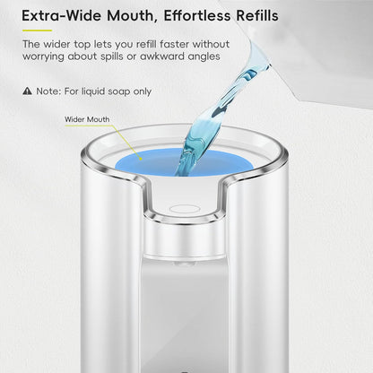 EKO Aroma 9 fl oz Automatic Liquid Soap Dispenser, Rechargeable & Water-Resistant Soap Dispenser for Kitchen and Bathroom with Adjustable Volume Control (Matte Black Steel)