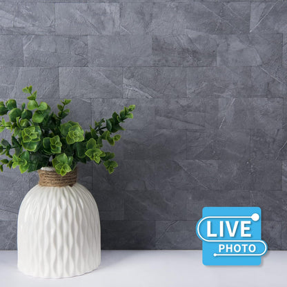 Art3d 10-Pack Peel and Stick Wall Tile for Backsplash, Stick on Stone Tile for Kitchen Bathroom Fireplace Vanitity in Stone Beige