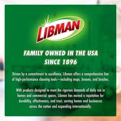 Libman Tornado Spin Mop System and 1 Refill, Mop and Bucket with Wringer Set for Hardwood Floor Cleaning, 2 Total Heads Included