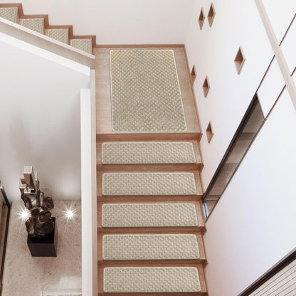 PURE ERA Carpet Stair Treads Tape Free Non Slip Indoor Stair Carpet Stair Protectors Pet-Friendly Non-Slip Skid Resistant Washable Reusable 8" x 30"(2 Pieces,Black)
