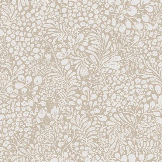 Heroad Peel and Stick Wallpaper Boho Beige Contact Paper Floral Wall Paper Removable Self Adhesive Wallpaper for Cabinet Bedroom Living Room Entryway Walls Bathroom Waterproof Vinyl Roll 17.3''x78.7''