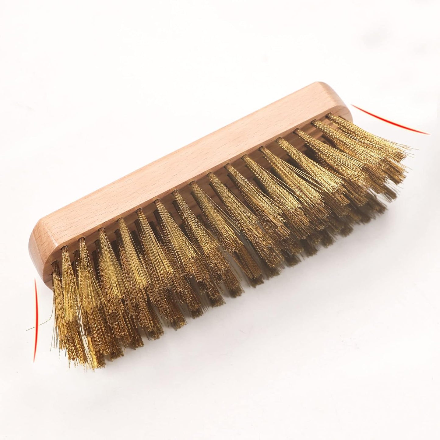 Pizza Oven Brush 7 Inch Brass Bristles Replacement Brush Head and Scraper