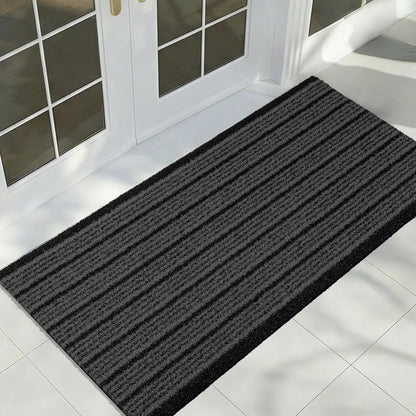 Outdoor Front Door Mat 32" x 48", Dirt Trapping Outside Entrance Rug, Non Slip Shoe Scraper, Heavy Duty Commercial Rug for Patio, Garage, Traffic Area, Office, Roll Packing