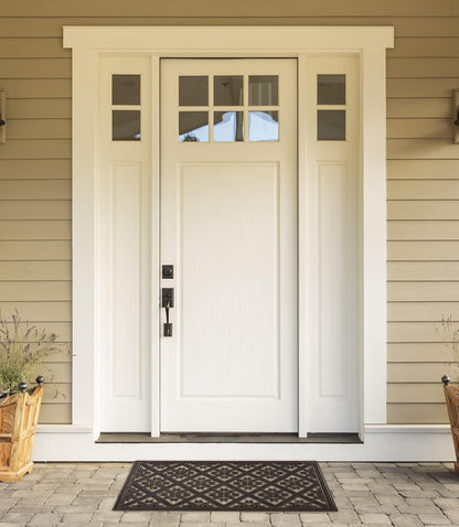 DII Rubber Doormats Collection All Weather, 18x30, Lattice