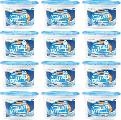 3-Pack Moisture Absorber, 9.8 oz (277g), Traps Moisture & Humidity, Portable Dehumidifier for Closets, Bathrooms, Toilets, Study Rooms, RVs, Basements