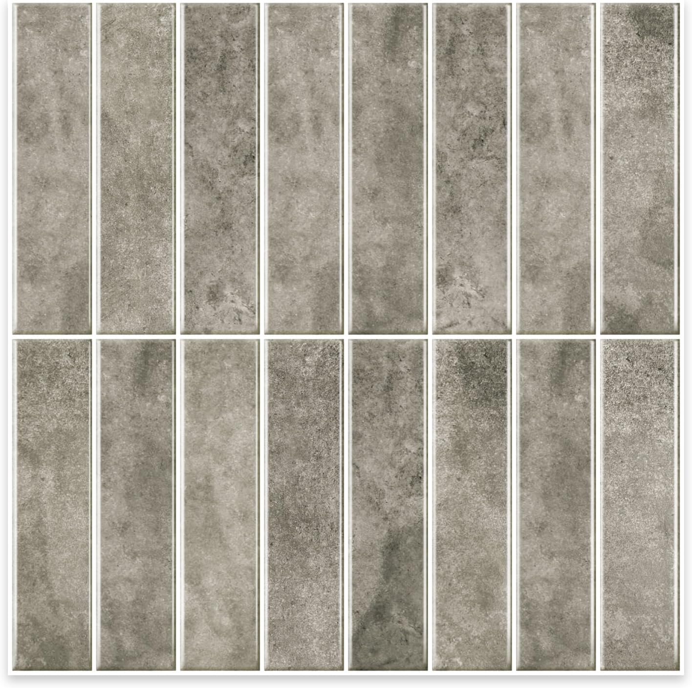 Alwayspon 10 Sheets 12x12inch Beige 3D Vinyl Backsplash Tiles, Self-Adhesive Peel and Stick Wall Tile Stickers Stick on Subway Tiles for Kitchen Bathroom Wall