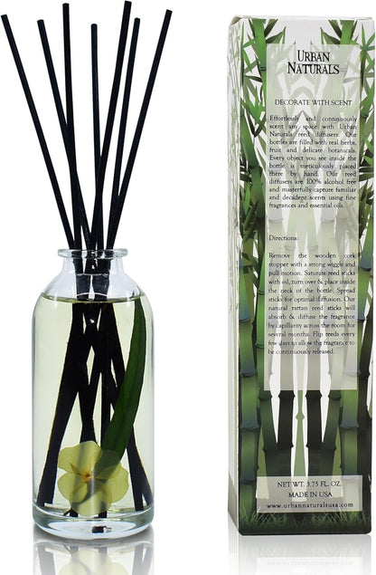 Urban Naturals Smoked Vanilla Reed Diffuser Set with Vanilla Bean, Sandalwood & Leather | Made in the USA - Colors B