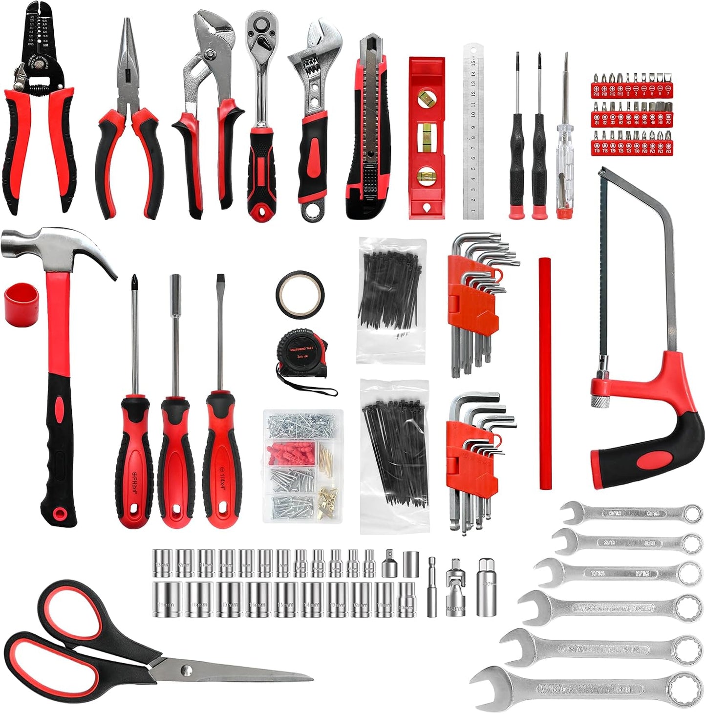 578 Pcs Hand Tool Set for Home Repair, Tool Kit & Tool box Storage Case with Drawer,Household Tool Kit, Auto Tool Set,Perfect for Homeowner & Renters,DIYers & Maintenance Workers
